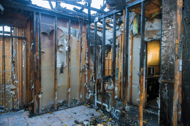 Professional Fire Damage Removal technician working in Clay Center, KS